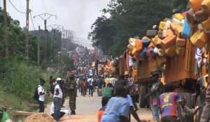 Centrafrique: 1.300 musulmans, menacés, fuient Bangui, escortés