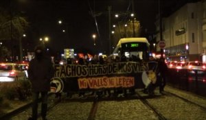 Nantes: manifestation anti-FN avant un meeting des municipales