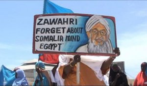 Des Somaliens manifestent contre les islamistes shebab