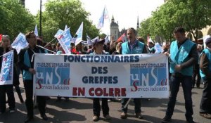 Paris: importante mobilisation des greffiers