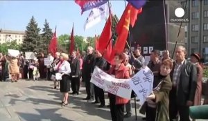 A Slaviansk, les prorusses célèbrent le 1er mai