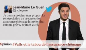 #tweetclash :  #Valls et le tabou de l'assurance-chômage