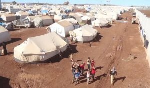 Syrie: la détresse des déplacés dans un camp inondé à Alep