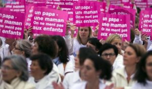Nouvelle manifestation contre le mariage pour tous à Paris