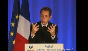 Le discours de Sarkozy sur l'emploi