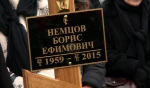 Moscou: enterrement de l'opposant Boris Nemtsov