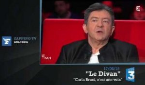 Zapping TV : Jean-Luc Mélenchon admire la voix de... Carla Bruni