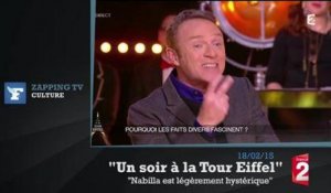 Zapping TV : Pour Christophe Hondelatte, Nabilla est "hystérique"