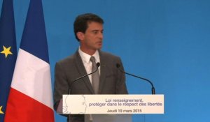 Valls présente le projet de loi sur le renseignement