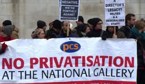 Londres: grève contre la privatisation à la National Gallery