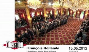 Hollande tacle Sarkozy lors de son investiture