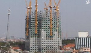 Chine : comment construire un gratte-ciel de 57 étages en 19 jours 