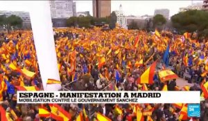 La droite et l'extrême droite espagnoles dans la rue contre Pedro Sanchez