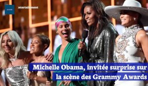 Michelle Obama, invitée surprise sur la scène des Grammy Awards