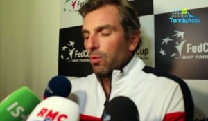 Fed Cup 2019 - Julien Benneteau : "J'ai essayé de jouer avec mes filles"