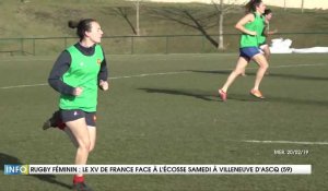 Rugby féminin : Le XV de France face à l'Ecosse samedi à Villeneuve d'Ascq (59)