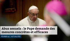 Abus sexuels : le Pape François 1er,  demande des mesures concrètes et efficaces
