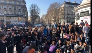Greta Thunberg, Anuna De Wever et Kyra Gantois manifestent à Paris pour le climat