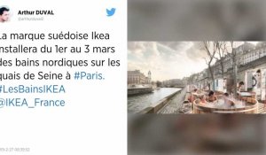 Paris. Des bains chauds installés par Ikea sur les quais de Seine font polémique