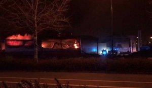 Un nouvel incendie ravage un hangar dans la zone industriel de Boulogne-sur-Mer