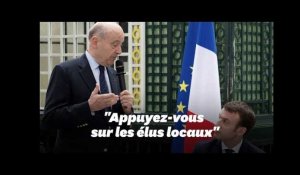 Alain Juppé quitte Bordeaux à l&#39;issue d&#39;un débat avec Macron