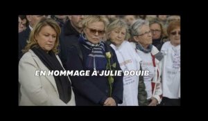 L&#39;hommage de milliers de personnes dont Muriel Robin à Julie Douib, tuée par son ex-compagnon