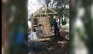 Le camp des gilets jaunes de Senlis démonté par les gendarmes