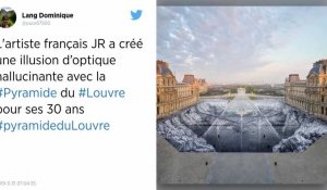Pyramide du Louvre : l'artiste JR se défend après la rapide dégradation de son collage