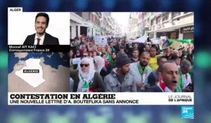 Contestation en Algérie : une nouvelle lettre de Bouteflika, sans annonce