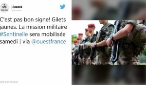 Gilets jaunes. La mission militaire Sentinelle sera mobilisée samedi.