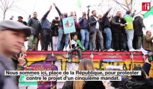 A Paris, la diaspora algérienne manifeste contre un 5e mandat de Bouteflika