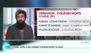 Appel à une journée « collèges morts » ce lundi