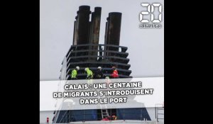 Calais: une centaine de migrants s'introduisent sur le port