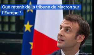 Tribune d' Emmanuel Macron : Que retenir de sa lettre aux Européens ?