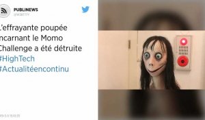 L'effrayante poupée incarnant le Momo Challenge a été détruite