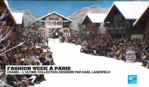 Larmes et neige au dernier défilé Chanel en hommage à Karl Lagarfeld