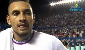 ATP - Acapulco 2019 - Nick Kyrgios : "M'en sortir en gagnant contre Nadal ou Zverev, c'est énorme"