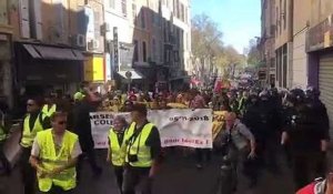 Marseille : les gilets jaunes et les autres manifestants veulent rejoindre le Vélodrome