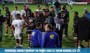 Provence Rugby revient en force face à l'Uson Nevers (23-17)