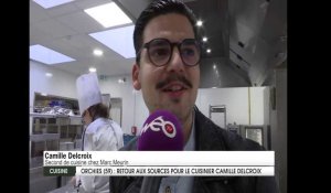 Camille Delcroix de Top Chef retrouve ses professeurs le temps des portes ouvertes au lycée hôtelier d'Orchies