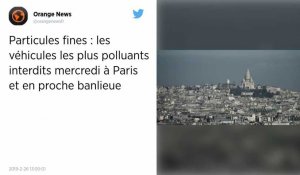 Particules fines : les véhicules les plus polluants interdits mercredi à Paris et en proche banlieue
