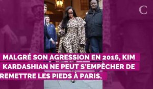 PHOTOS. Kim Kardashian fait sensation dans un look 100% léopard pour son retour à Paris