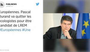 Européennes. Pascal Durand va quitter les écologistes pour être candidat de LREM