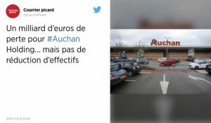 Auchan. Le groupe accuse une perte de plus d'un milliard d'euros en 2018