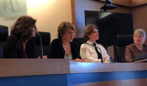 Intervention de la présidente du tribunal d'Argentan lors de la journée des droits des femmes 