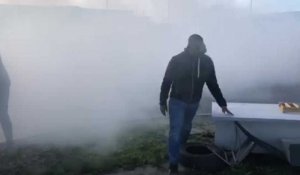 Les surveillants de la prison d'Alençon - Condé-sur-Sarthe délogés à grand renfort de gaz lacrymogène