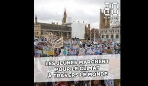 Les jeunes marchent pour le climat à travers le monde