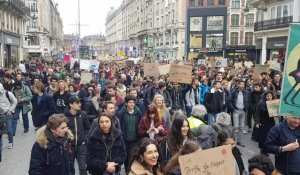 Marche pour le climat dans les rues de Lille : les lycéens en grève pour sauver la planète