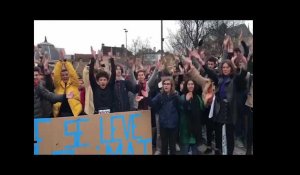 Un millier de jeunes  en marche pour le climat à Troyes
