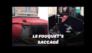 Le Fouquet&#39;s vandalisé pendant l&#39;acte XVIII des gilets jaunes